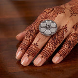 loywisfashion Navratri Special Oxidised Statement Ring