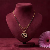 loywisfashion Heart Alphabet Short Mangalsutra