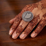 loywisfashion Navratri Special Oxidised Statement Ring
