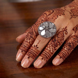 loywisfashion Navratri Special Oxidised Statement Ring