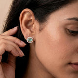 loywisfashion Beautiful Color Stone Stud Earrings