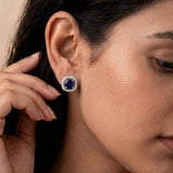 loywisfashion Beautiful Color Stone Stud Earrings