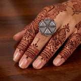 loywisfashion Navratri Special Oxidised Statement Ring