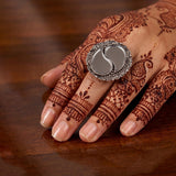 loywisfashion Navratri Special Oxidised Statement Ring