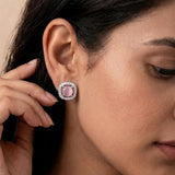 loywisfashion Beautiful Color Stone Stud Earrings