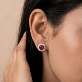 loywisfashion Beautiful Color Stone Stud Earrings