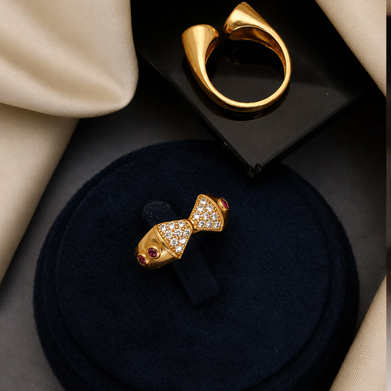 loywisfashion Classy Modern Folding Ring