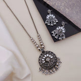 loywisfashion Designer Oxidised Silver Long Necklace Collection