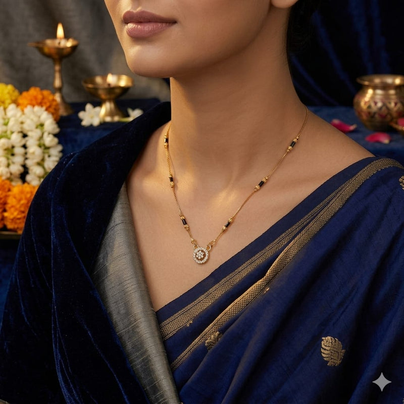 Loywisfashionjewellery Premium Gold Plated Traditional Mangalsutra for Women