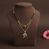 loywisfashion Trendy Alphabet Pendant Mangalsutra
