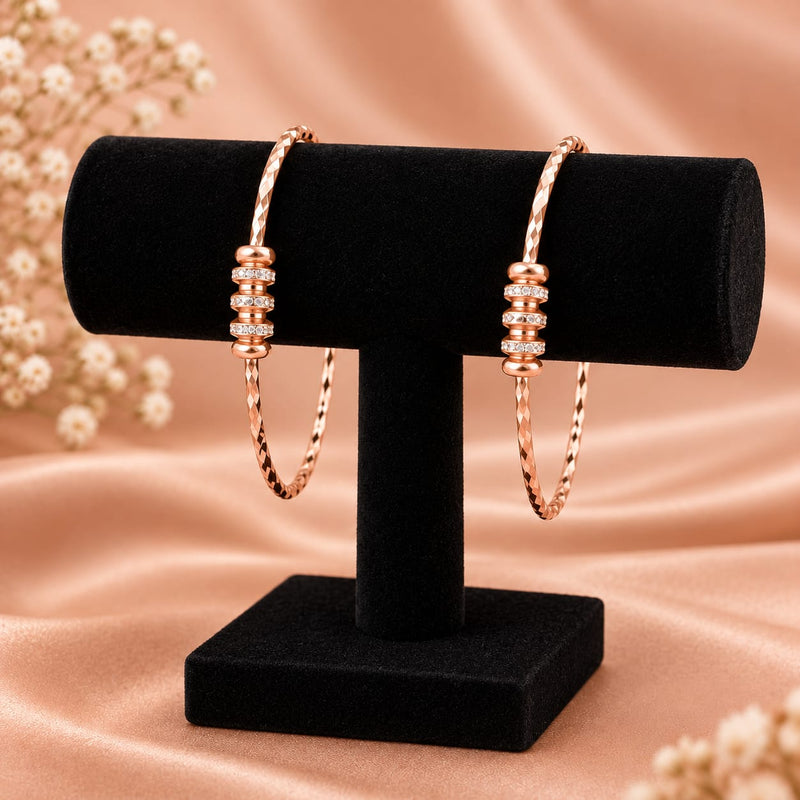loywisfashion Beautiful Rose Gold Finish Kadali