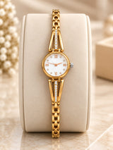 loywisfashion Classic Golden Wrist Watch