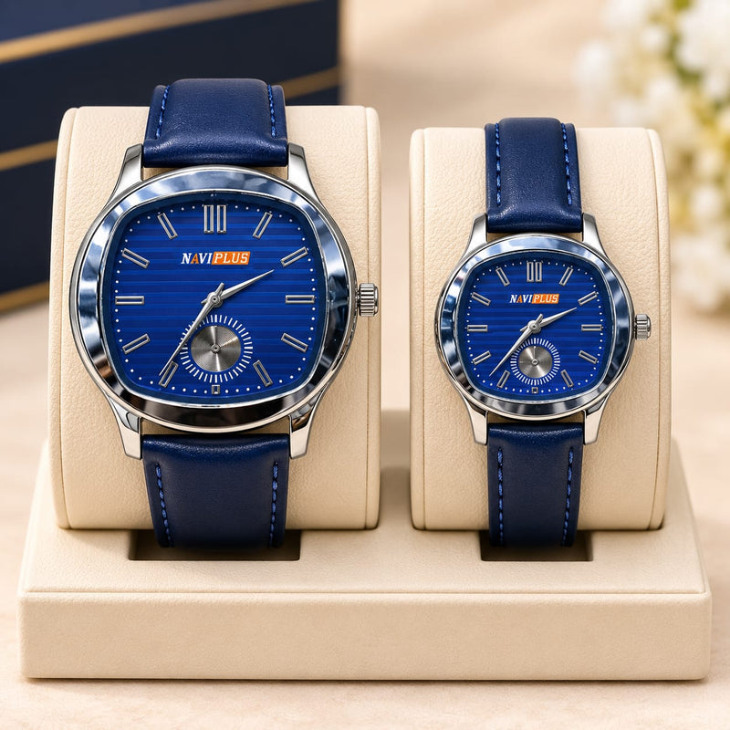 loywisfashion Stylish Couple Watch Set