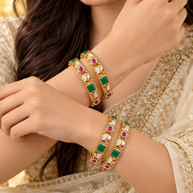 loywisfashion Royal Designer Bangle Set