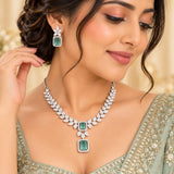 loywisfashion Royal AD Diamond Jewellery Set