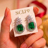 loywisfashion Sparkling Diamond Earrings