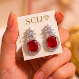 loywisfashion Sparkling Diamond Earrings