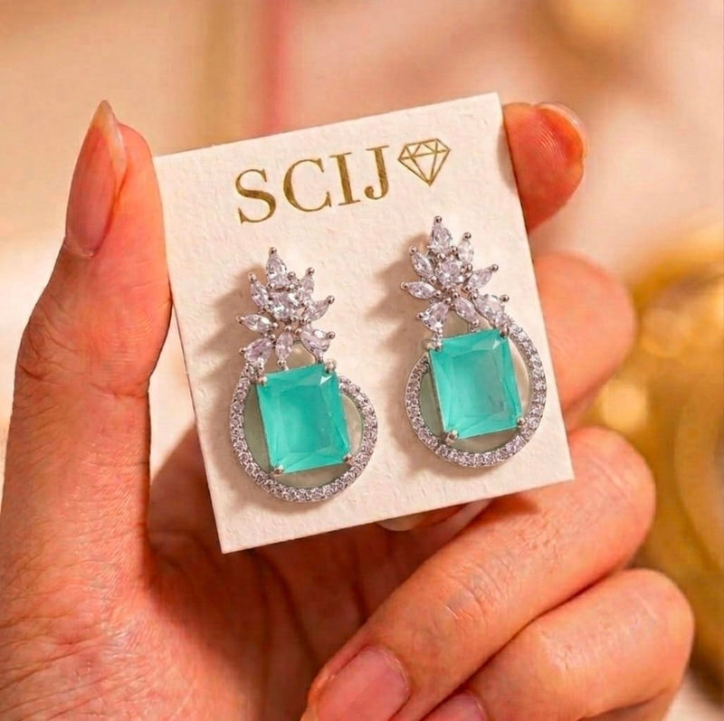 loywisfashion Sparkling Diamond Earrings