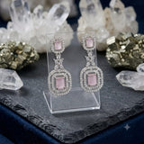 loywisfashion Stylish Green Stone Diamond Earrings