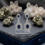 loywisfashion Stylish Green Stone Diamond Earrings