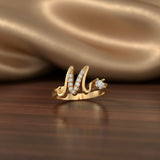 loywisfashion Custom Name Alphabet Ring