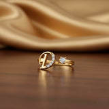 loywisfashion Custom Name Alphabet Ring