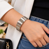 loywisfashion Classic Silver Kada Bracelet