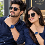 loywisfashion Stylish Couple Watch Set