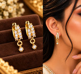 loywisfashion Stylish Diamond Bali Type Earrings