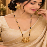 loywisfashion Graceful Elephant Motif Long Mangalsutra