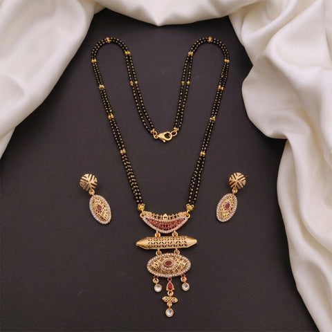 loywisfashion Designer Long Mangalsutra with Stylish Pendant