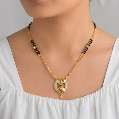 loywisfashion Premium Round Pendant Mangalsutra Chain