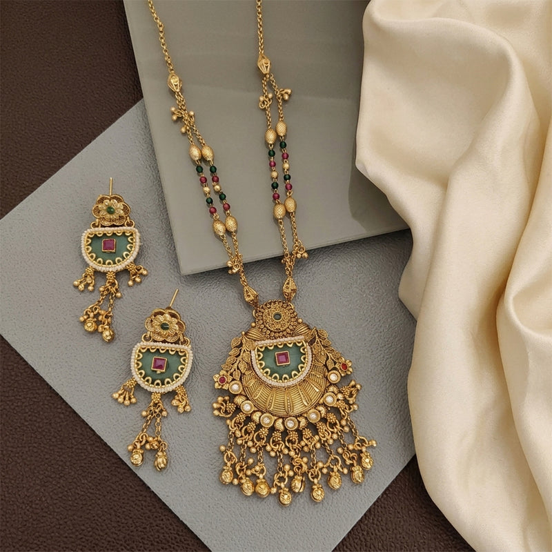 loywisfashion Classic Long Mangalsutra Necklace
