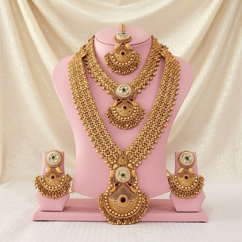 loywisfashion Premium Designer Rani Haar Combo Set
