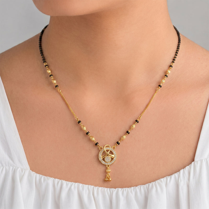 loywisfashion Graceful Round Pendant Mangalsutra