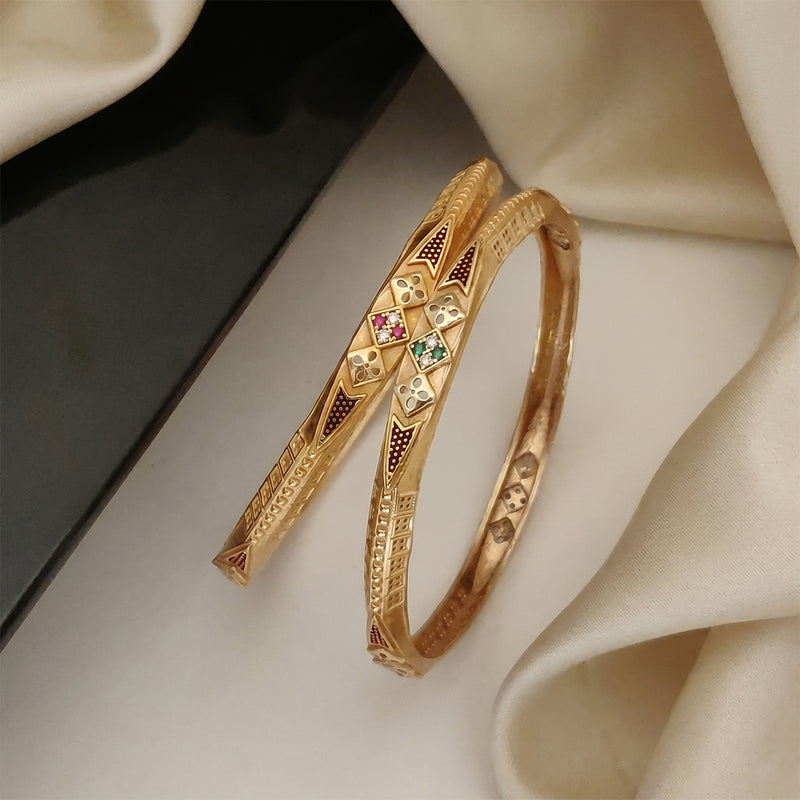 loywisfashion Stylish Gold Look Kadali Collection