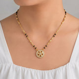 loywisfashion Fancy Round Flower Pendant Mangalsutra