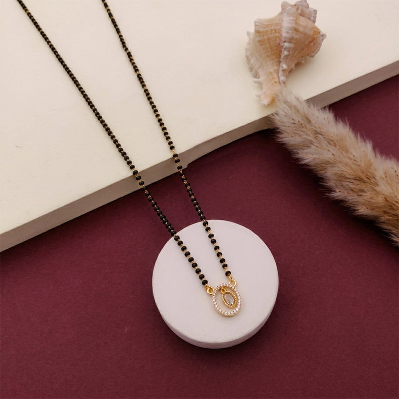 loywisfashion Stylish Oval Pendant Mangalsutra