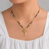 loywisfashion Graceful Black Beads Mangalsutra