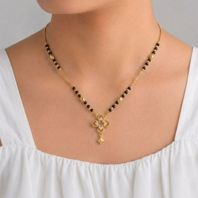 loywisfashion Graceful Black Beads Mangalsutra
