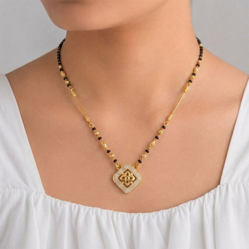 loywisfashion Trendy Square Design Mangalsutra