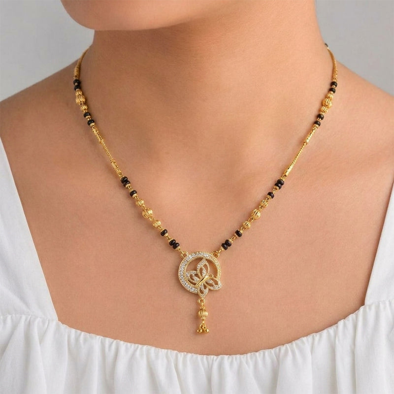 loywisfashion Premium Butterfly Pendant Mangalsutra