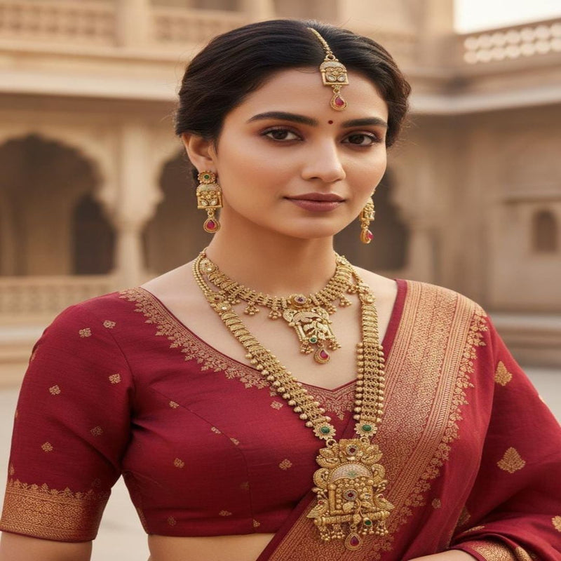 Loywisfashionjewellery Traditional Rajwadi Mangalsutra Combo
