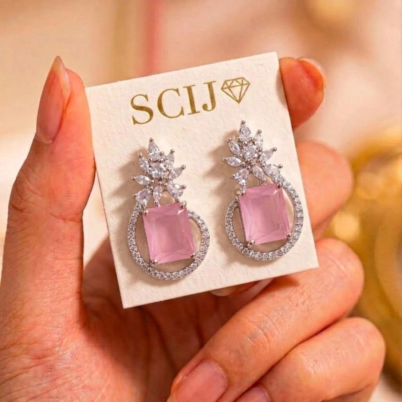 loywisfashion Exclusive Pink Diamond Earrings